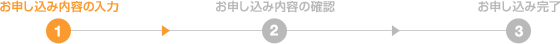 お申し込み内容の入力